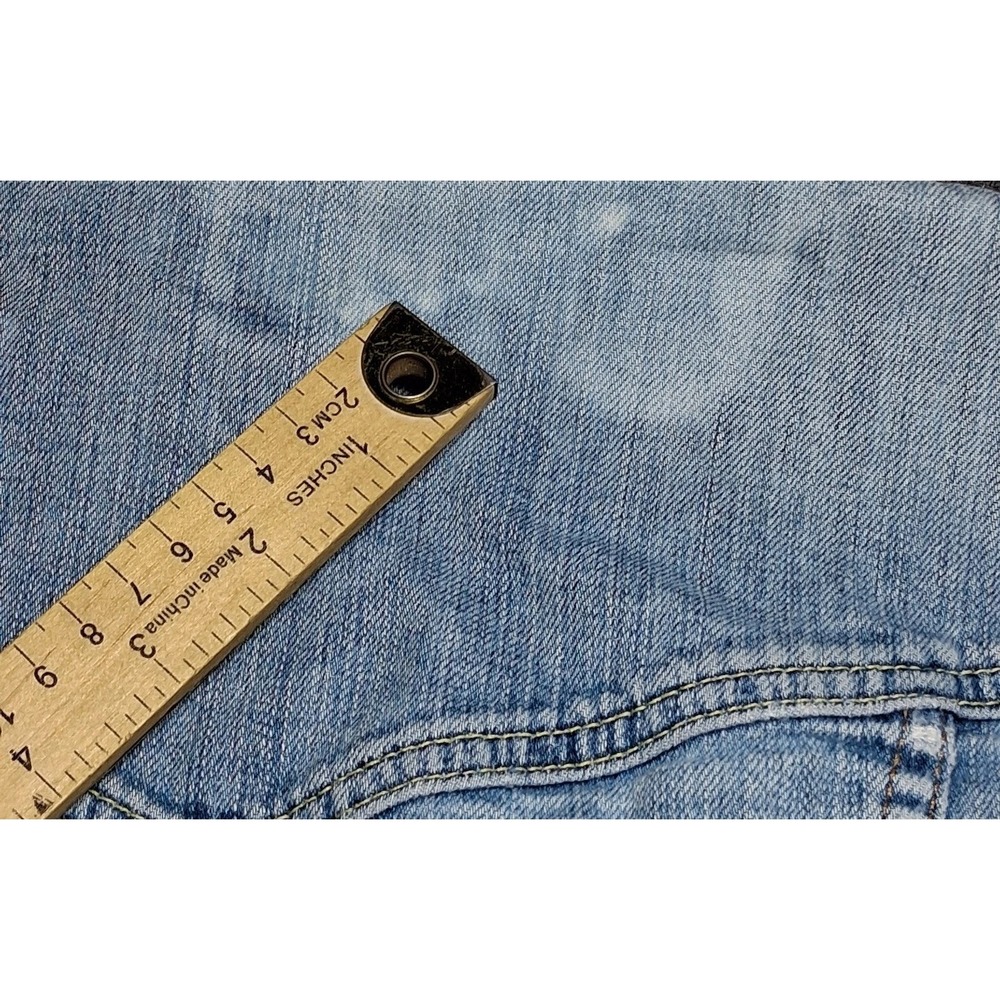 Gap 1969 Womens Light Wash Denim Trucker Jacket Size M Blue Stretch Cotton Blend - Picture 11 of 14